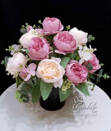 Hoa lụa, hoa giả Uyên shop, Hoa Để Bàn Hoa Trà