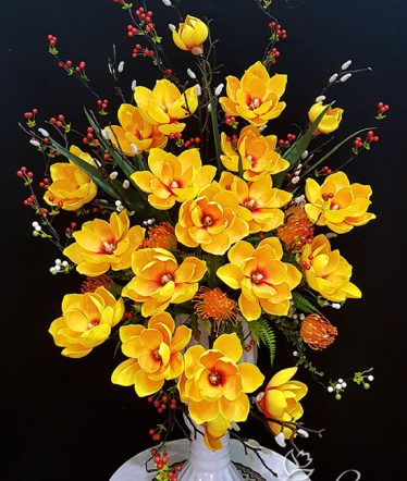 Hoa lụa, hoa giả Uyên shop, Nghệ thuật Hoa Mộc Lan