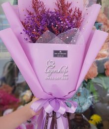Hoa lụa, hoa giả Uyên shop, Bó Hoa BaBy tím