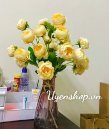 Hoa lụa, hoa giả Uyên shop, Lọ Hoa Trà Leo