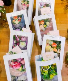 Hoa lụa, hoa giả Uyên shop, Bó Hoa Xinh