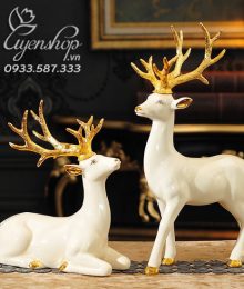 Hoa lụa, hoa giả Uyên shop, ĐÔI HƯU TRANG TRÍ