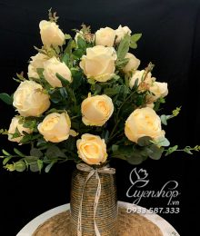 Hoa lụa, hoa giả Uyên shop, Bình Hồng Tự Nhiên