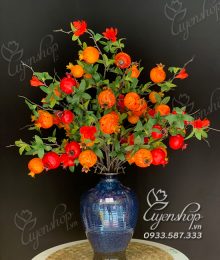 Hoa lụa, hoa giả Uyên shop, Bình Lựu Trĩu quả