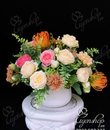 Hoa lụa, hoa giả Uyên shop, Bình Hoa Nghệ Thuật