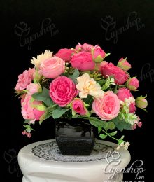 Hoa lụa, hoa giả Uyên shop, Hoa Để Bàn Xinh