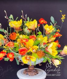 Hoa lụa, hoa giả Uyên shop, Thuyền hoa Nghệ Thuật