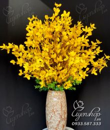 Hoa lụa, hoa giả Uyên shop, Bình Hoa Mai Mỹ