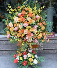 Hoa lụa, hoa giả Uyên shop, Lãng hoa tặng khai trương