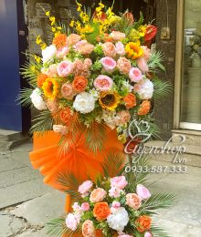 Hoa lụa, hoa giả Uyên shop, Lãng hoa tặng khai trương