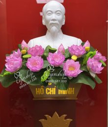 Hoa lụa, hoa giả Uyên shop, Hoa Sen Tượng Bác