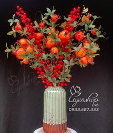 Hoa lụa, hoa giả Uyên shop, Bình Lưu và Đào Đông