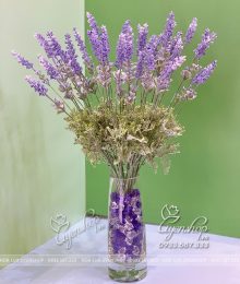 Hoa lụa, hoa giả Uyên shop, Lọ Hoa Oải Hương