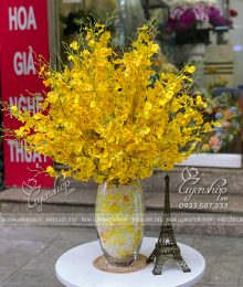 Hoa lụa, hoa giả Uyên shop, Bình Hoa Lan Vũ Nữ