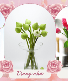Hoa lụa, hoa giả Uyên shop, Hoa Để Bàn