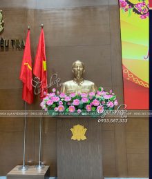 Hoa lụa, hoa giả Uyên shop, Hoa Sen Nghệ Nhân Cao Cấp Trang Trí Tượng Bác