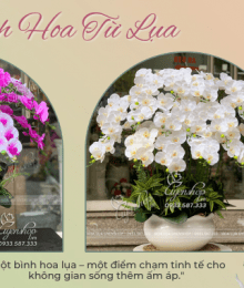 Hoa lụa, hoa giả Uyên shop, Hoa Lan Hồ Điệp