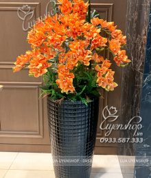 Hoa lụa, hoa giả Uyên shop, Bình Hoa Địa Lan Đại Sảnh
