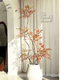 Hoa lụa, hoa giả Uyên shop, Cây Nam Thiên Trúc Giả Decor