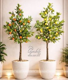 Hoa lụa, hoa giả Uyên shop, Cây Quất, Cây Chanh Giả Decor