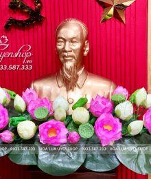 Hoa lụa, hoa giả Uyên shop, Hoa Sen Nghệ Nhân