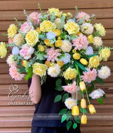 Hoa lụa, hoa giả Uyên shop, Lãng Hoa Bục Phát Biểu, Bục Nói