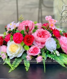 Hoa lụa, hoa giả Uyên shop, Lãng Hoa Bàn Đại Biểu Nhỏ