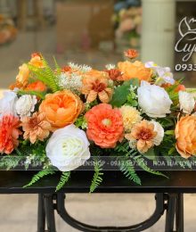 Hoa lụa, hoa giả Uyên shop, Lãng Hoa Lụa Phòng Họp Nhỏ