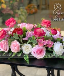 Hoa lụa, hoa giả Uyên shop, Lãng Hoa Lụa Nhỏ Để Bàn