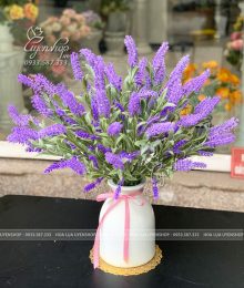 Hoa lụa, hoa giả Uyên shop, Lọ Hoa Oải Hương Nhỏ